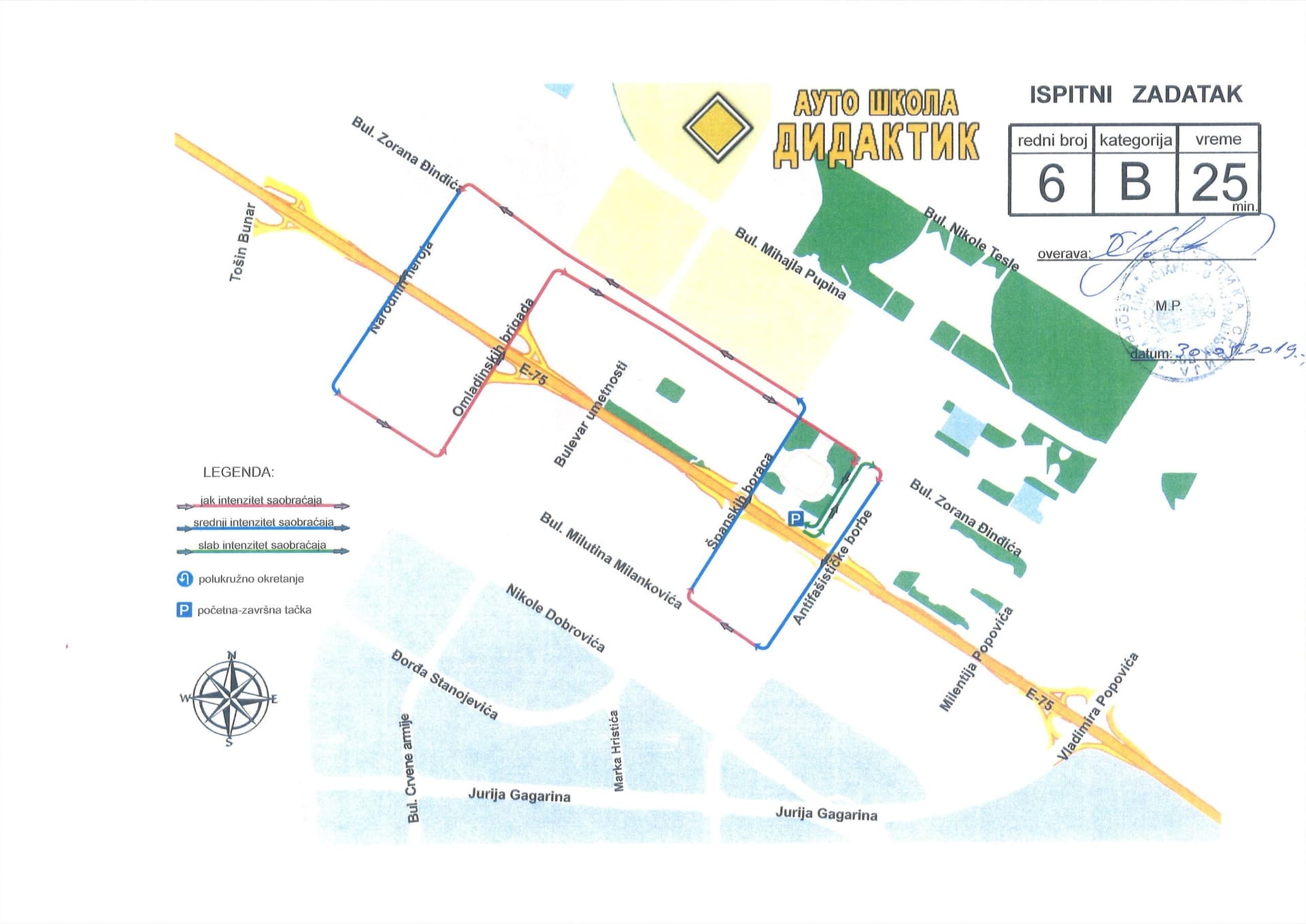 Rute za polaganje vozačkog ispita B kategorije - InstruktorVoznje.rs
